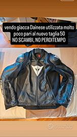 giacca in pelle dainese taglia 50