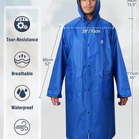 Impermeabile Poncho Antipioggia Cappuccio Antivent