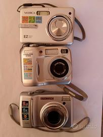 Fotocamere Nikon, Yashica, Samsung.