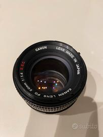 Obiettivo Canon Fd 50mm 1.4