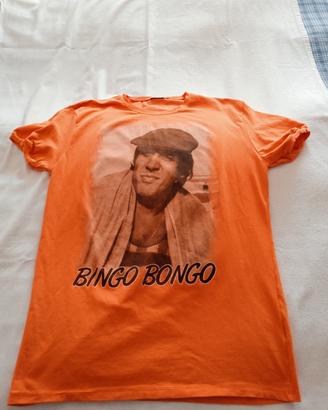 Maglietta arancione Adriano Celentano Bingo Bongo 