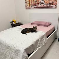 Letto contenitore piazza e mezzo, senza materasso