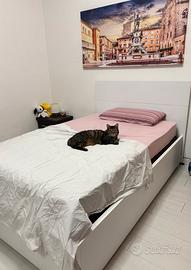 Letto contenitore piazza e mezzo, senza materasso
