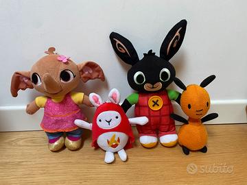 Peluche Bing, Sula, Flop, Hoppity Voosh