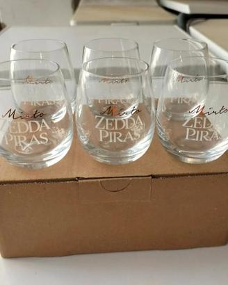 6 Bicchieri Shot Cicchetto Liquore Mirto Sardegna