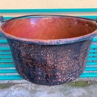 Antico paiolo / pentolone in rame