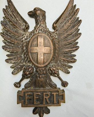 Scultura in bronzo Stemma Savoia