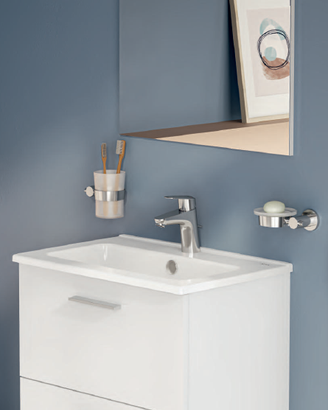 Mobile bagno sospeso moderno 2 cassetti + specchio