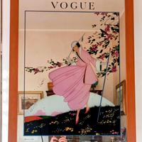 Elegante quadro specchio VOGUE cornice in legno 
