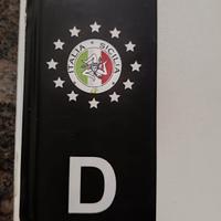Adesivo Bandiera Sicilia Italia Napoli per Targa 