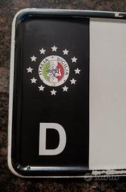 Adesivo Bandiera Sicilia Italia Napoli per Targa 