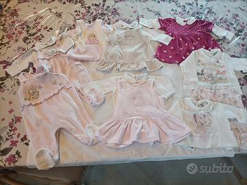 Tutine ciniglia e cotone 3-6 mesi