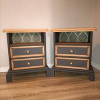 Coppia comodini stile industrial