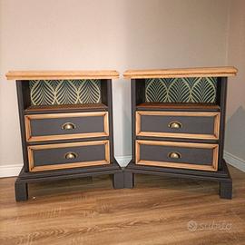 Coppia comodini stile industrial