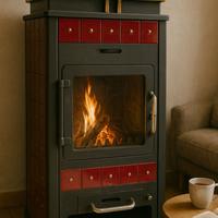 Stufa a legna Lincar 8 kW come nuova (Brescia)