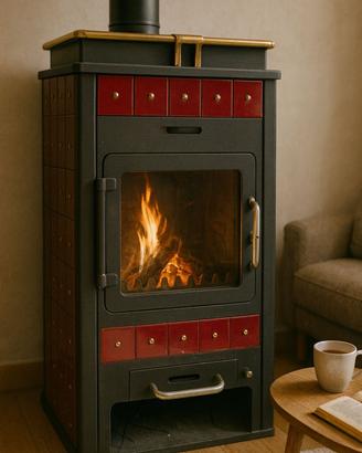 Stufa a legna Lincar 8 kW come nuova (Brescia)