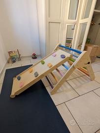 Pikler + rampa arrampicata scivolo Montessori