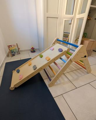 Pikler + rampa arrampicata scivolo Montessori