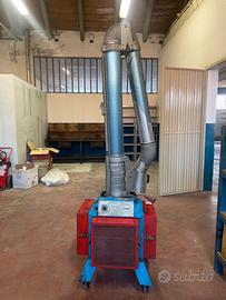 Aspiratore carrellato per fumi di saldatura