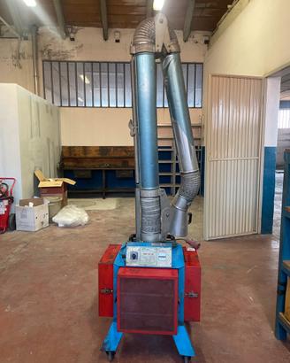 Aspiratore carrellato per fumi di saldatura