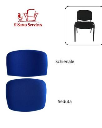 Ricambio Kit Seduta e Schienale TESSUTO NERO sedia