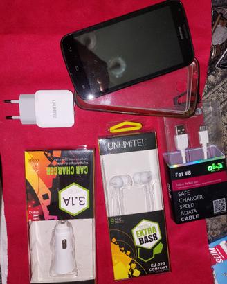 HUAWE tel  ASCED Y600 + accessori