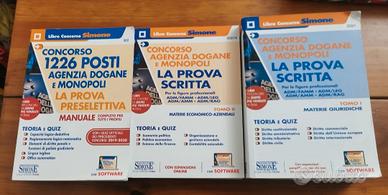 3 libri concorso Agenzie dogane e dei monopoli