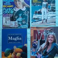 Riviste varie per lavori a maglia