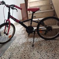 Btwin mistigirl 320 da 20 pollici-nero/rosa