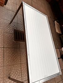 TAVOLO ACCIAO INOX STUTTURA 140x74,30