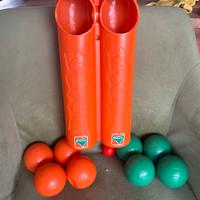 Gioco Bocce Anni 80 Vintage Mach Sapia Arancione