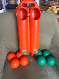 Gioco Bocce Anni 80 Vintage Mach Sapia Arancione
