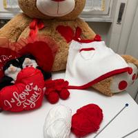 Salopette fatta a maglia 0-3 mesi con scarpette