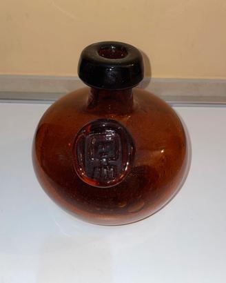 ERIK HOGLUND VASO IN AMBRA FIRMATO