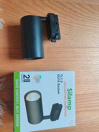 faretto GU 10. PER BINARIO 220V-250V