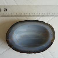 AGATA blu/grigio minerale del Brasile cm.17x12