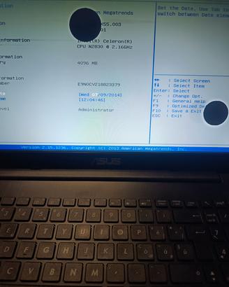 asus f553M con display rotto 