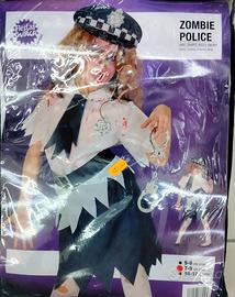 costume carnevale bambina,poliziotta zombie - Tutto per i bambini