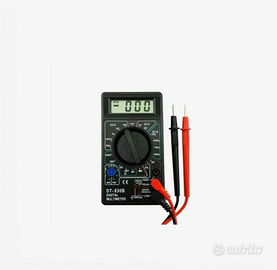 Multimetro digitale DT-830B con display LCD. Misur