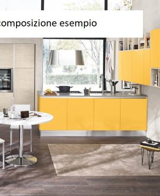 Cucina componibile con gola