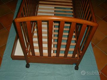culla in legno PALI con ruote e cassetto 