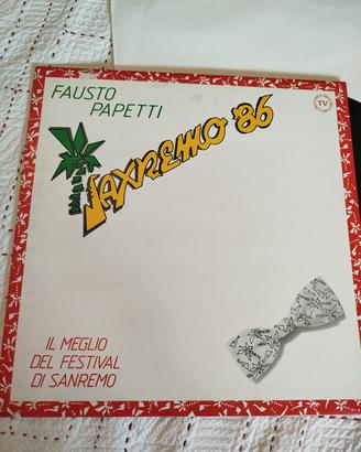 LP Fausto Papetti - Saxremo '86 - CBS - 1986