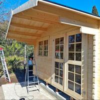 CASETTA IN LEGNO 405X405x245h cm con pavimento

 