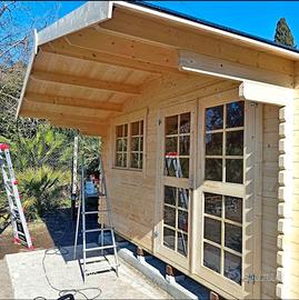 CASETTA IN LEGNO 405X405x245h cm con pavimento

 