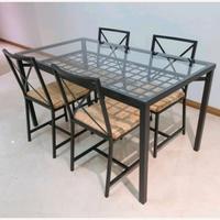 Tavolo e sedie ikea Granas ferro e vetro