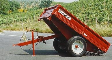 Rimorchio agricolo francini f 18 ribaltamento post