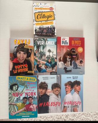 Set di 7 libri degli youtuber
