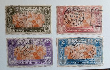 Regno 1923- 3° centenario Propaganda Fide