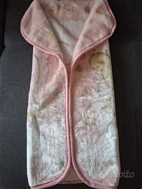 BABY SACCO E COPERTA PER NEONATI ROSA
