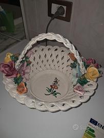 Cestino Bassano in ceramica 